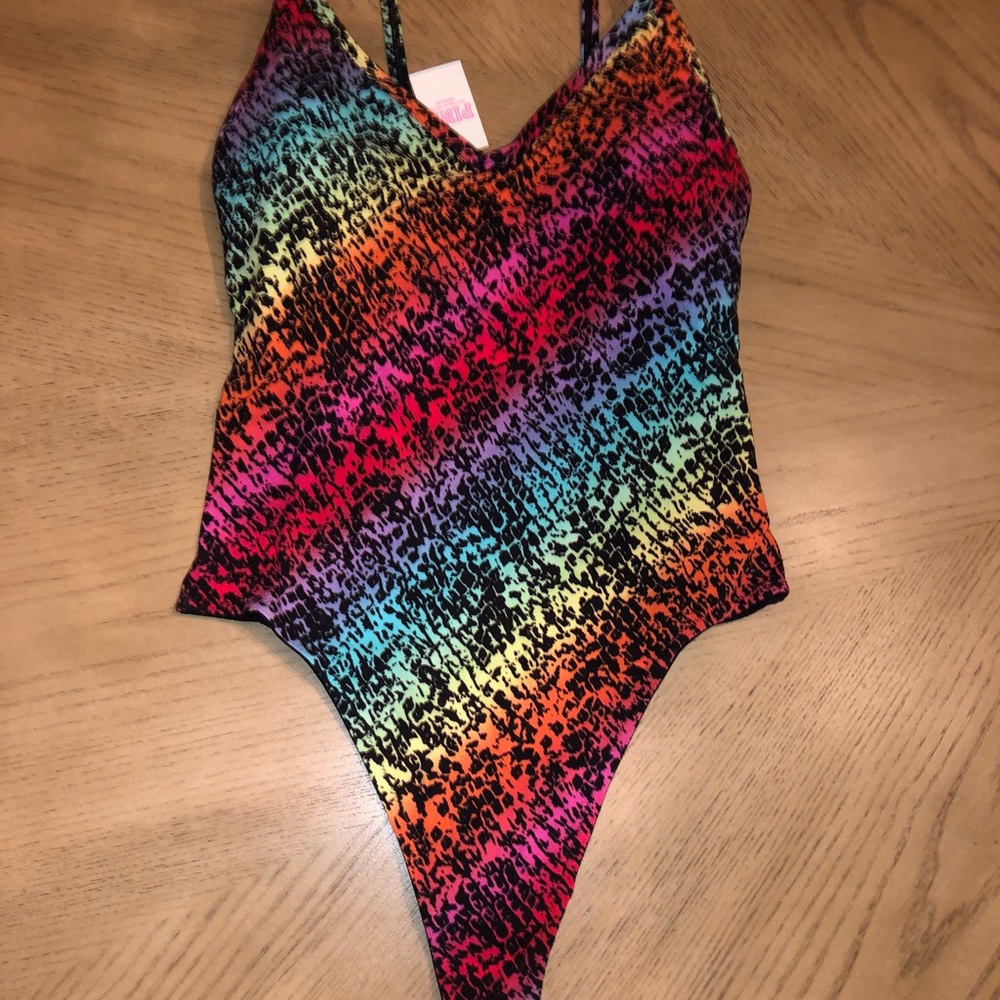 Size XS - Rainbow Snake Bodysuit